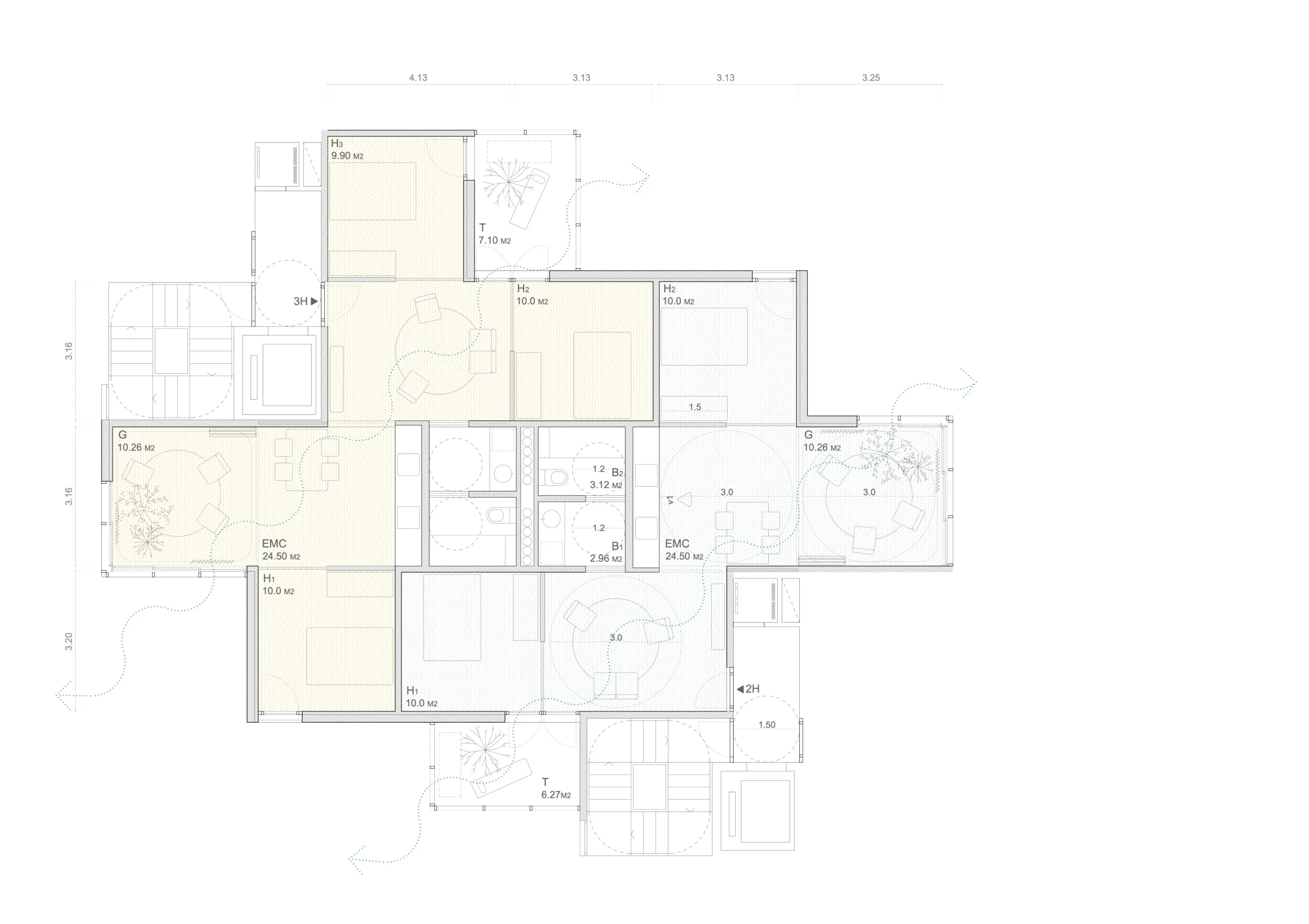 50 habitatges hpo. Estudi d'arquitectura Ramon Valls
