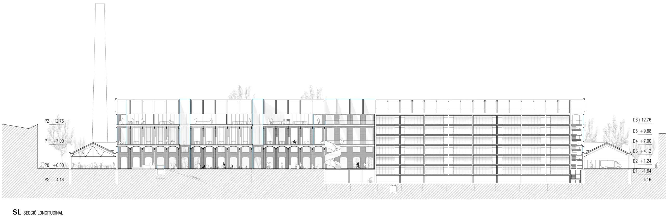 Arxiu ciutat de barcelona. Estudi d'arquitectura Ramon Valls