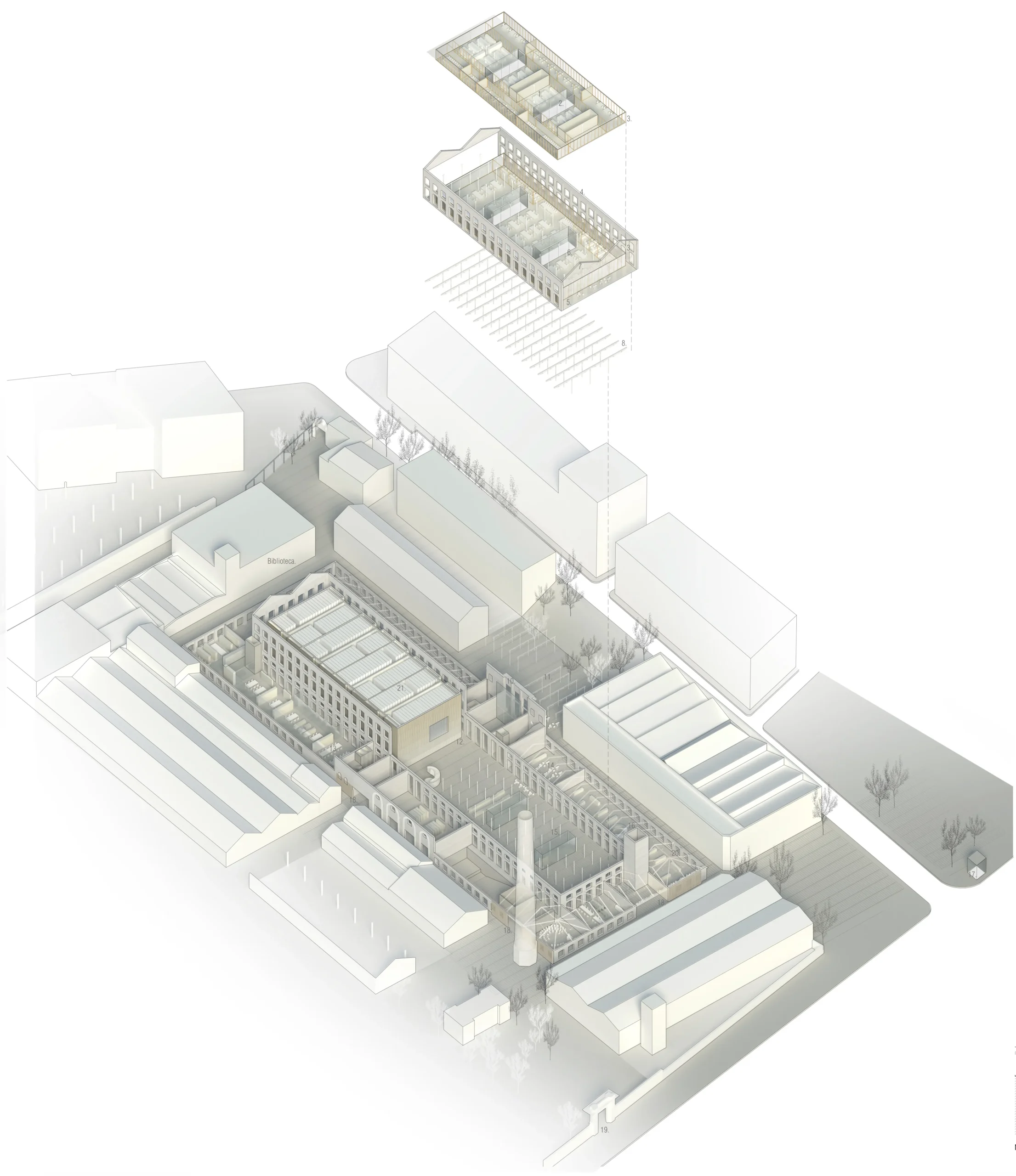 Arxiu ciutat de barcelona. Estudi d'arquitectura Ramon Valls