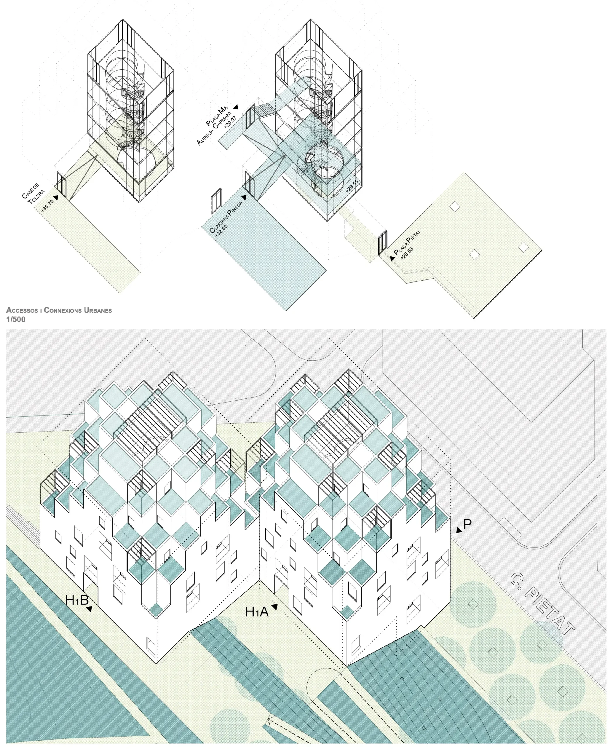 70 habitatges hpo Castelldefels. Estudi d'arquitectura Ramon Valls