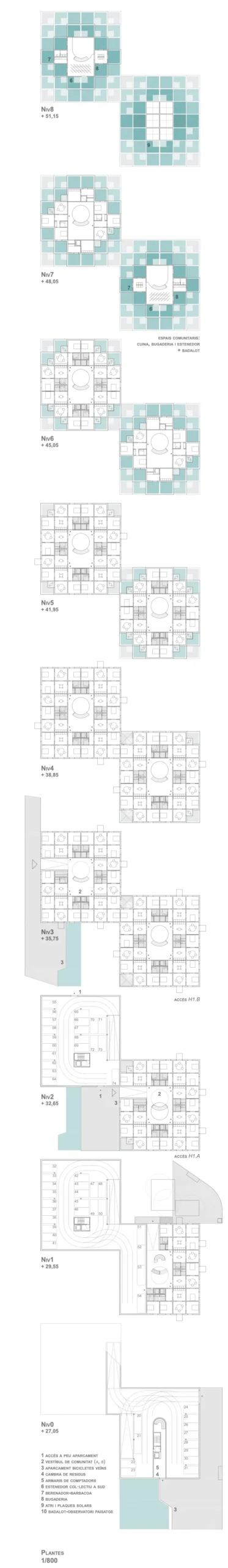 70 habitatges hpo Castelldefels. Estudi d'arquitectura Ramon Valls
