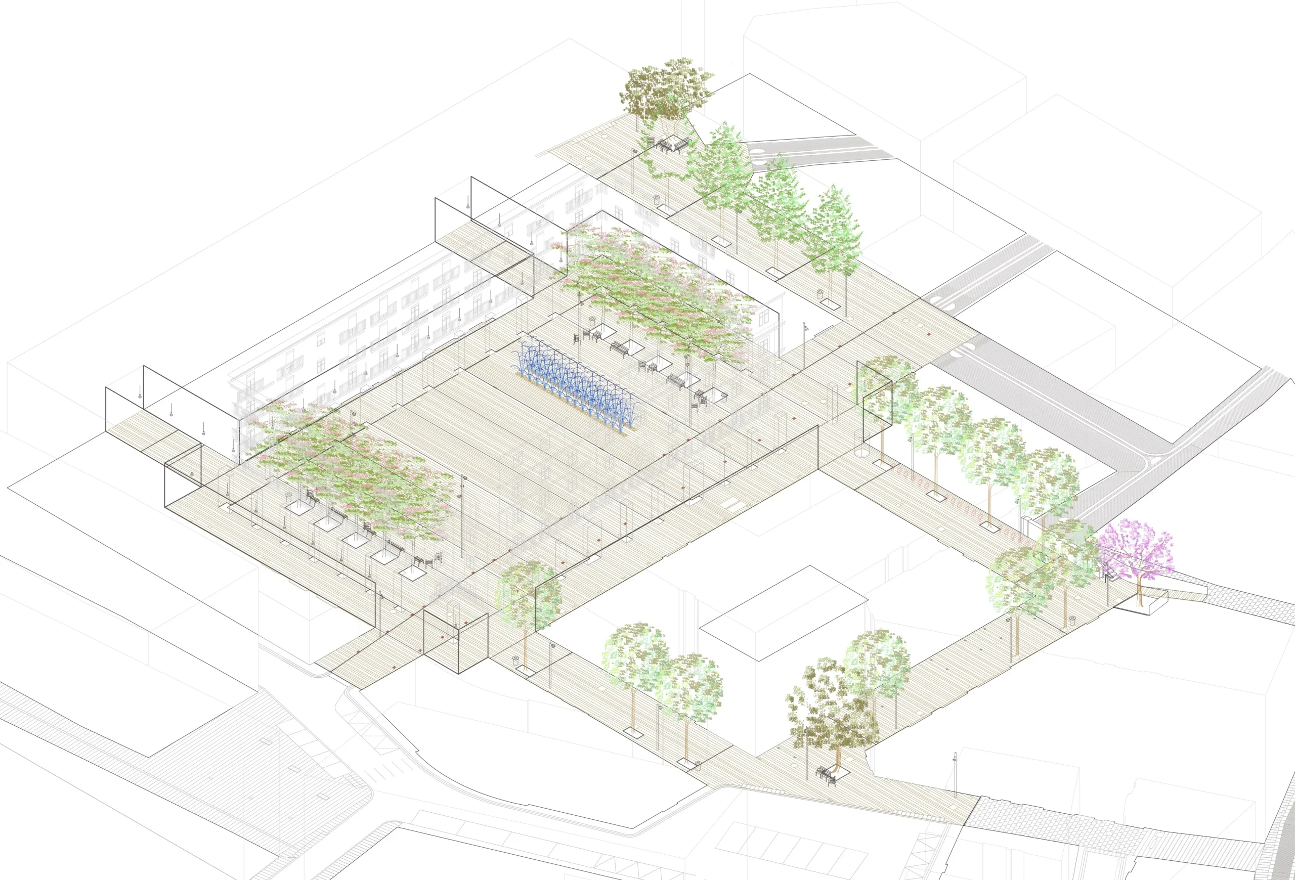 Plaça de l'Ajuntament de Tortosa. Estudi d'arquitectura Ramon Valls