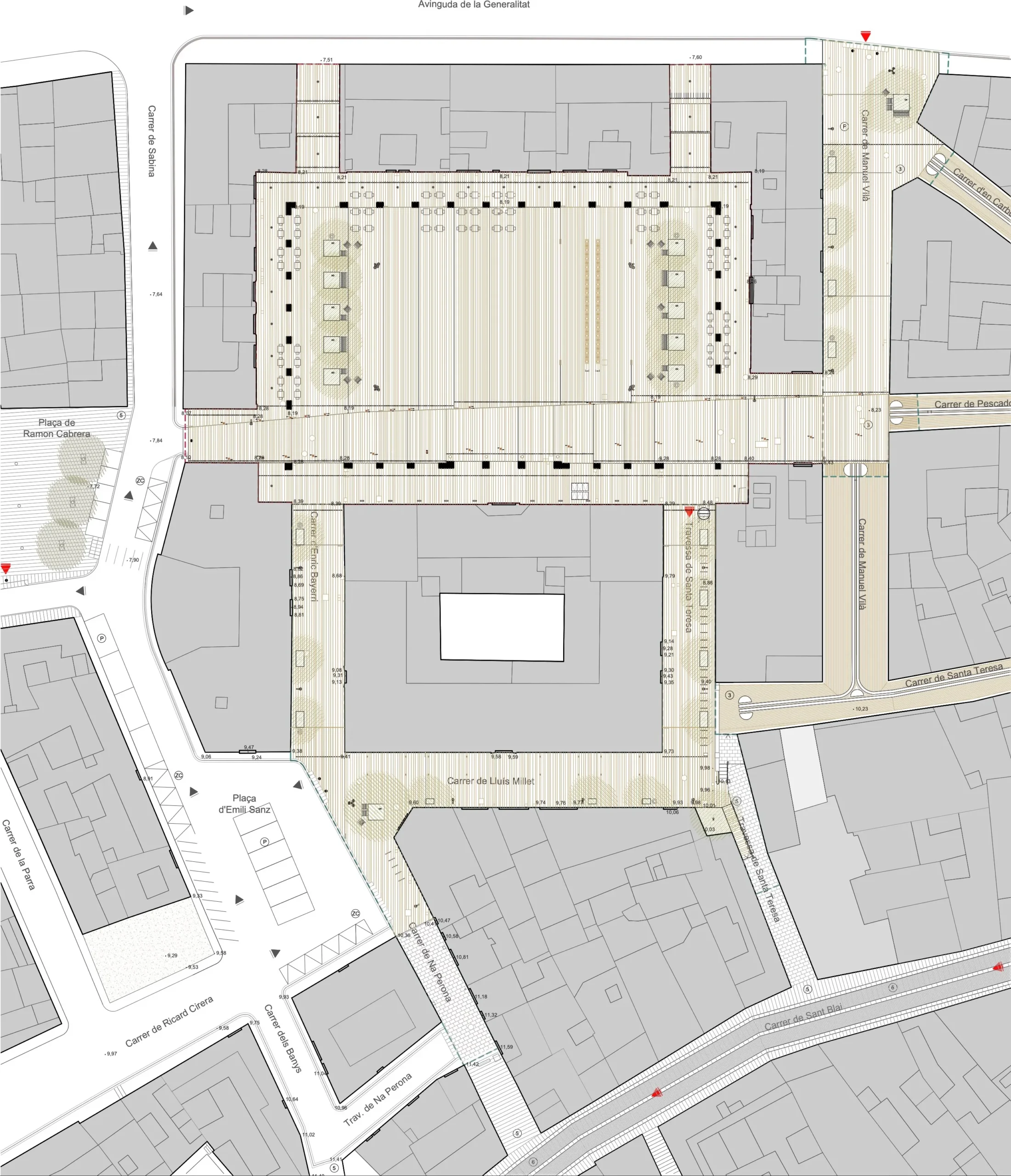 Plaça de l'Ajuntament de Tortosa. Estudi d'arquitectura Ramon Valls